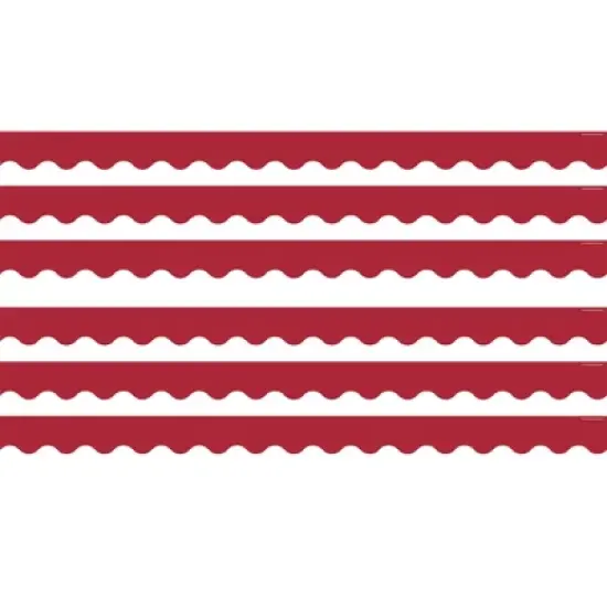 Teacher Created Resources&reg; Cranberry Red Scalloped Border Trim, 35 Feet Per Pack, 6 Packs image {4}