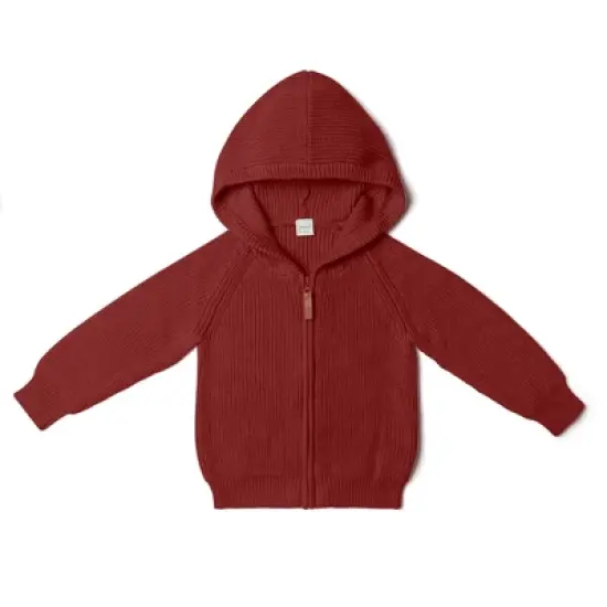 Goumikids Organic Cotton Knit Hoodie for Infants image {9}