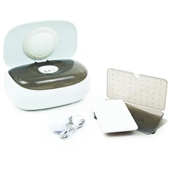 Prince Lionheart EVO Wipes Warmer Baby Wipes Dispenser with Glow Nightlight - White image {3}