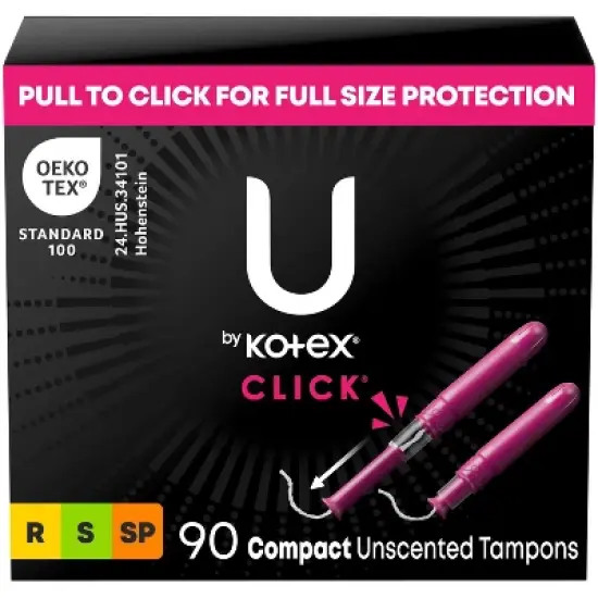 U by Kotex Click Compact Tampons - Multipack - 90ct image {9}