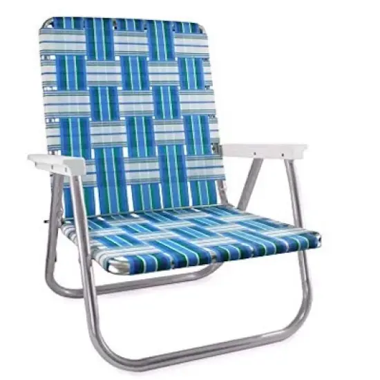 Lawn Chair USA Folding Aluminum Beach Webbed Chair image {16}