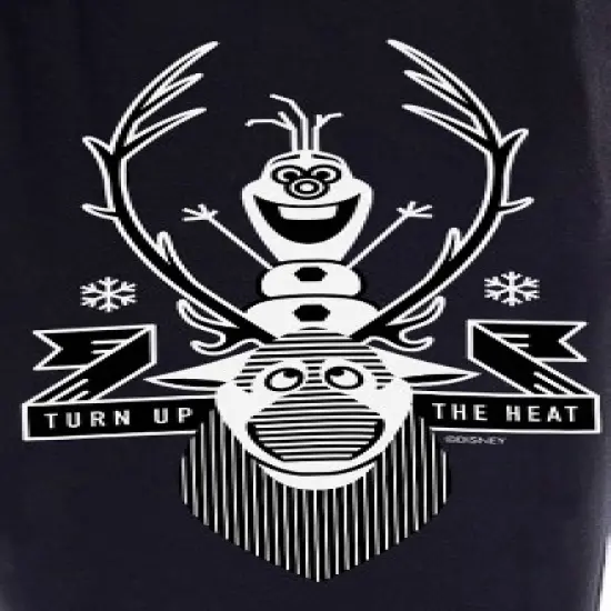 Disney Mens' Frozen Movie Olaf Sven Turn Up The Heat Sleep Pajama Pants Black image {2}