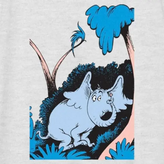 Women's Dr. Seuss Horton Hears a Who Poster Racerback Tank Top image {1}