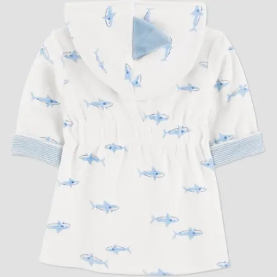 Carter's Just One You&reg;️ Baby Shark Robe - Blue: Midweight Cotton Polyester Bath Wrap image {2}