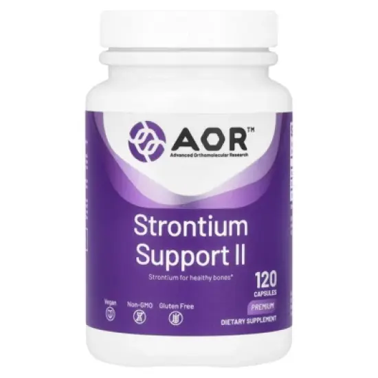 Advanced Orthomolecular Research AOR Strontium Support II, 341 mg, 120 Capsules image {4}