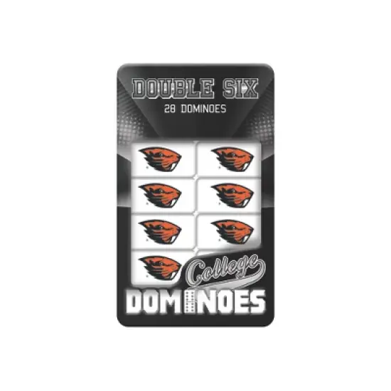 MasterPieces Officially Licensed NCAA Oregon State Beavers 28 Piece Dominoes Game for Adults image {1}