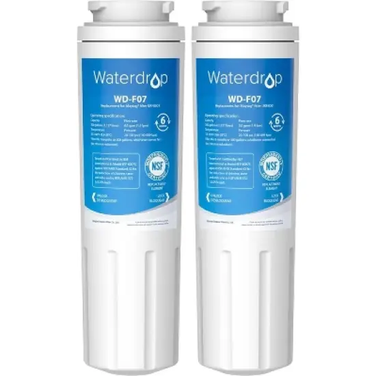Waterdrop UKF8001 Refrigerator Water Filter 4, Replacement for Whirlpool EDR4RXD1, EveryDrop Filter 4,2 Filters image {8}