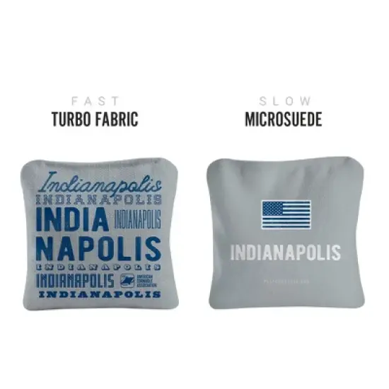 Gameday Indianapolis Football Synergy Pro Gray Cornhole Bags (Set of 4) image {1}