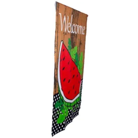 Northlight Welcome Watermelon Slice Spring Outdoor House Flag 28" x 40" image {3}