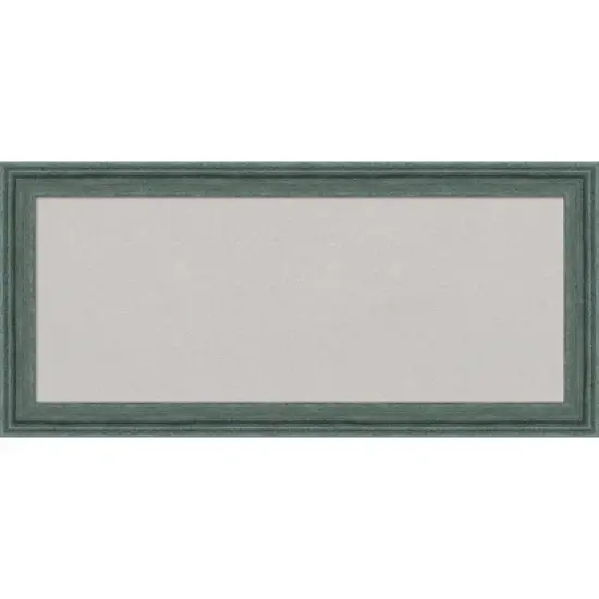33"x15" Upcycled Wood Frame Gray Cork Board Teal - Amanti Art image {10}