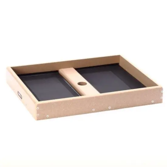 Birds Choice Seed Catcher Platform Novelty Bird Feeder Pole Mount 3" Taupe: Weather-Resistant, UV-Resistant image {1}