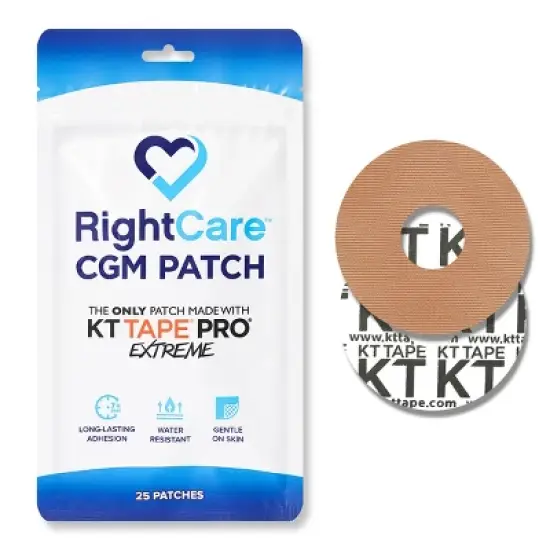 RightCare CGM Adhesive Synthetic Patch for Freestyle Libre, Uncovered Circle, Multiple Colors, Bag of 25 image {9}