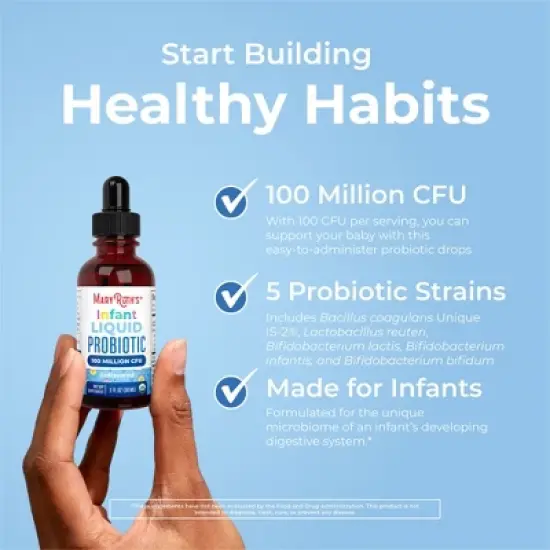 MaryRuth's Infant Probiotic Drops, Unflavored, Org, 1 oz image {4}