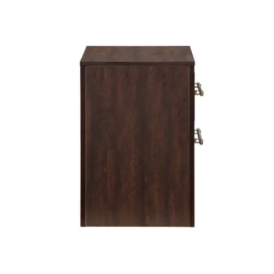 Melonnes Transitional 2 Drawer Nightstand Walnut - HOMES: Inside + Out image {5}