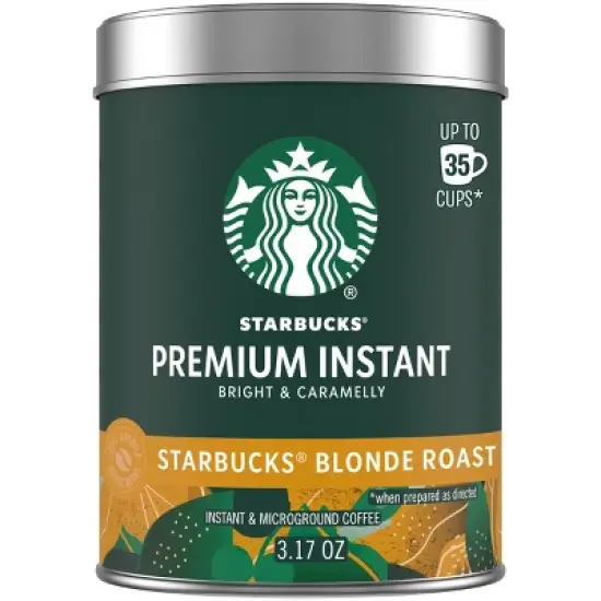 Starbucks Premium Blonde Light Roast Instant Coffee - 3.17oz image {8}