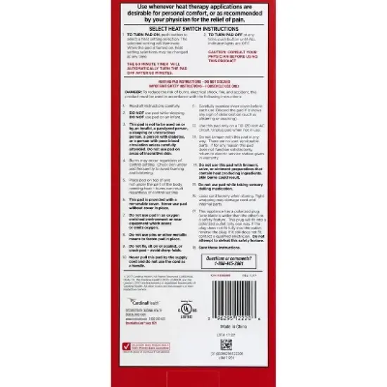 Leader Heating Pad Moist/Dry King Size, 1 Count image {2}