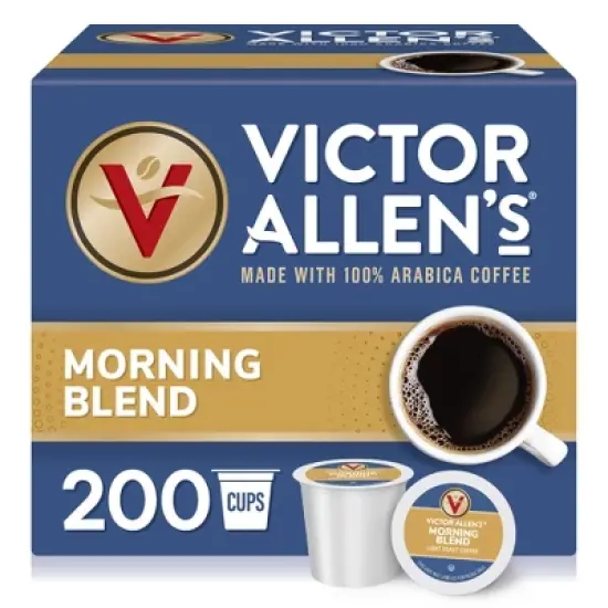 Victor Allen's Coffee Morning Blend, Light Roast, 200 Count, Single Serve Coffee Pods for Keurig K-Cup Brewers image {6}