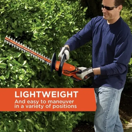 Black & Decker LHT2220 20V MAX Lithium-Ion Dual Action 22 in. Cordless Electric Hedge Trimmer Kit (1.5 Ah) image {14}