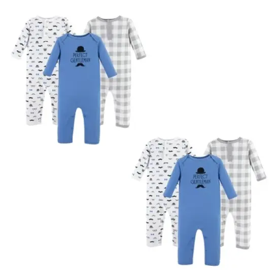 Hudson Baby Infant Boy Cotton Coveralls, Perfect Gentleman 6-Piece image {4}
