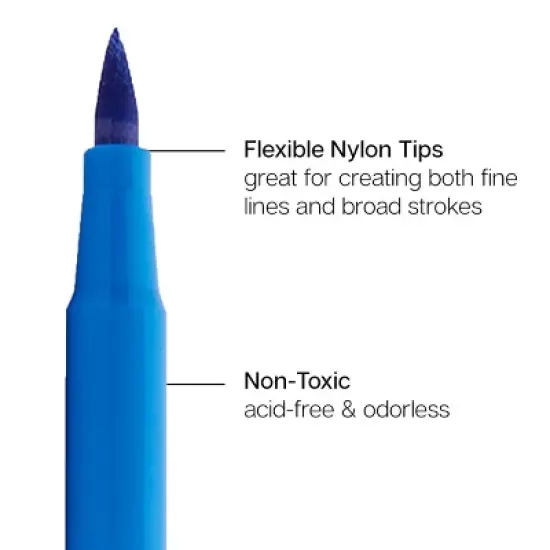 KINGART Watercolor Brush Markers 36 Colors image {3}