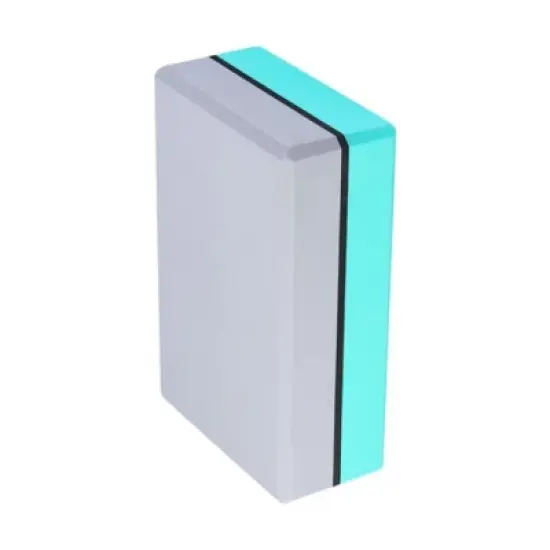 Toyzone World Gray Cyan High-Density Yoga Blocks image {3}