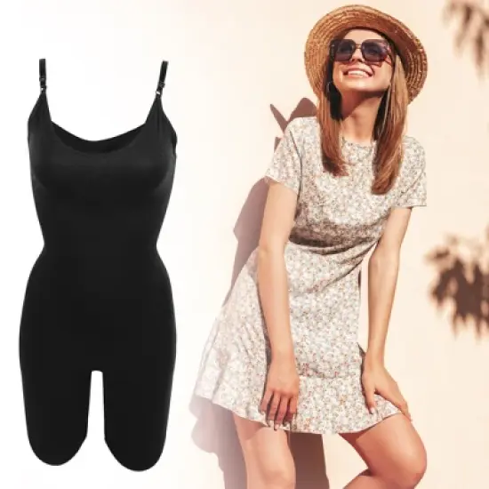 Unique Bargains Women Shapewear Tummy Control Full Bust Bodysuit Butt Lifter Thigh Slimmer image {1}