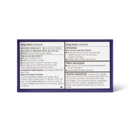 Acetaminophen Tension Headache Coated Caplets- 100ct - up&up&trade; image {3}