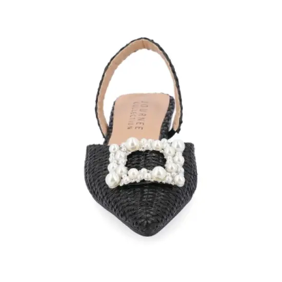 Journee Collection Womens Hannae Sling Back Pointed Toe Flats image {5}