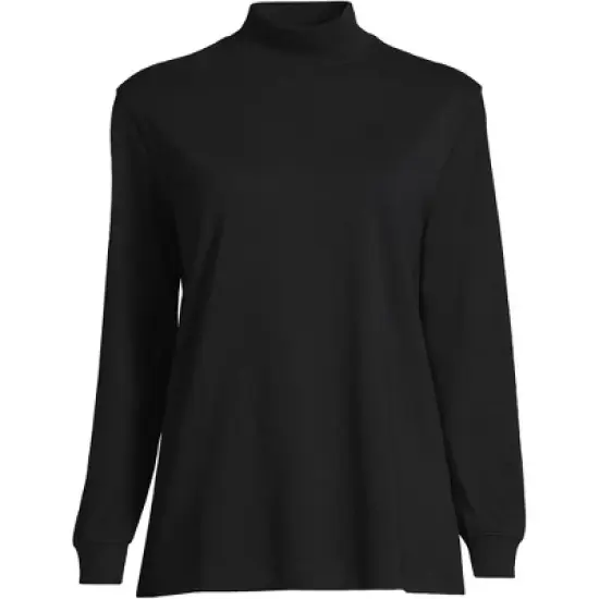 Lands' End Women's Plus Size Long Sleeve Super T Mock image {4}