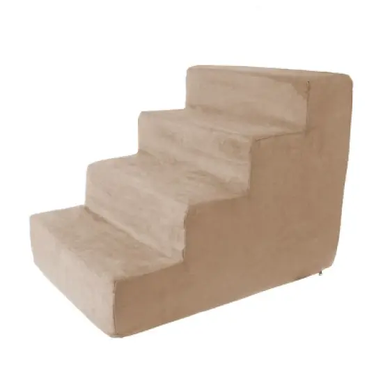 Pet Adobe High Density Foam Stairs for Pets - Tan image {2}