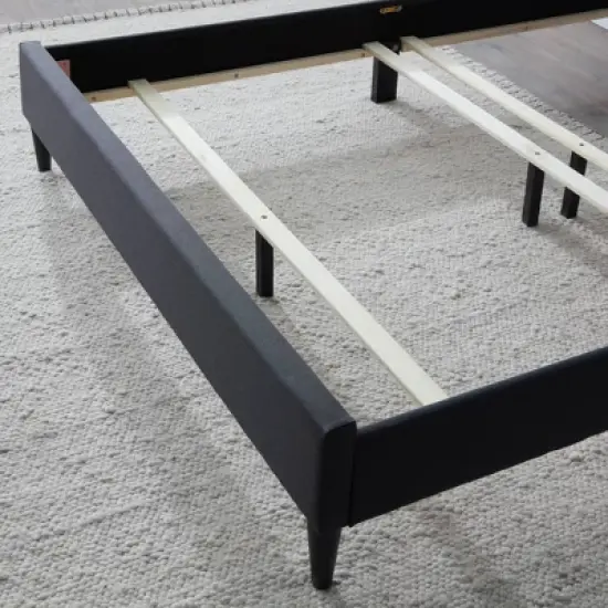 Sue Square Tufted Headboard Platform Bed - Brookside Bed image {6}