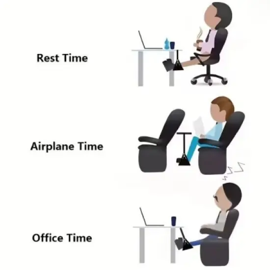 Kitcheniva Portable Hammock Footrest for Airplanes and Desks image {1}