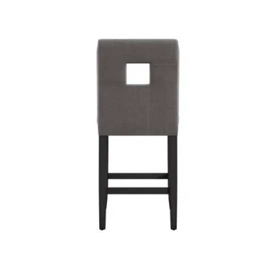 Set of 2 Phelan Keyhold Counter Height Barstool Smoke - InspireQ image {5}
