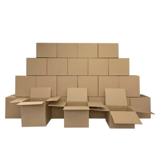 UOFFICE Bulk Bundle of 50 Corrugated Boxes 12" x 12" x 8"- Shipping Boxes image {3}