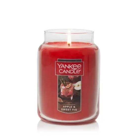 Apple and Sweet Fig 22oz Original Large Jar - Yankee Candle image {1}