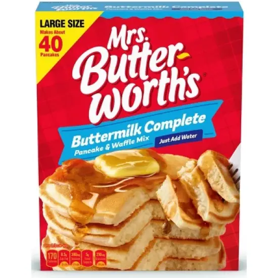 Mrs. Butterworth's Buttermilk Complete Pancake & Waffle Mix, 32 oz (Pack of 2) image {2}