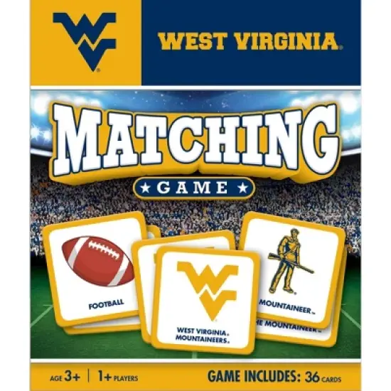 MasterPieces Officially Licensed NCAA West Virginia Mountaineers Matching Game for Kids and Families image {1}