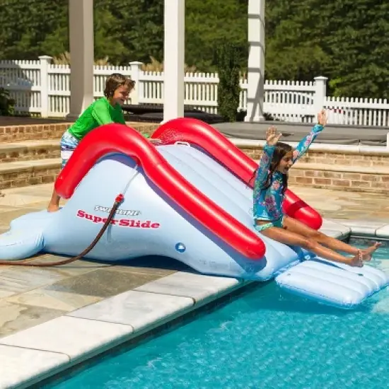 HearthSong Inflatable Super Backyard Water Slide For Pool or Grass image {6}