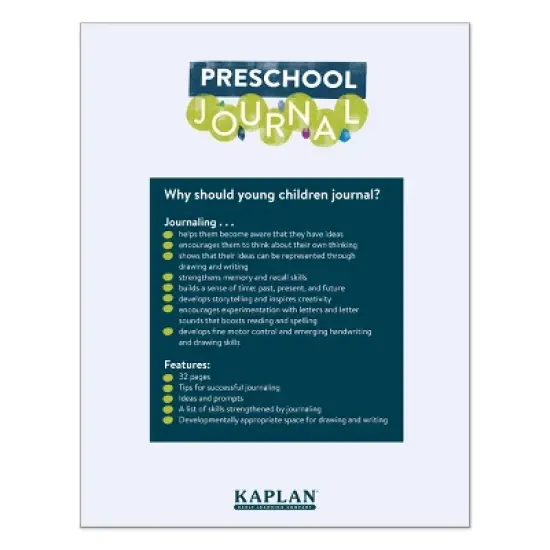 Kaplan Early Learning Preschool Journals - Set of 10 image {3}