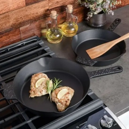 Spice by Tia Mowry Savory Saffron Preseasoned Cast Iron Skillet image {3}