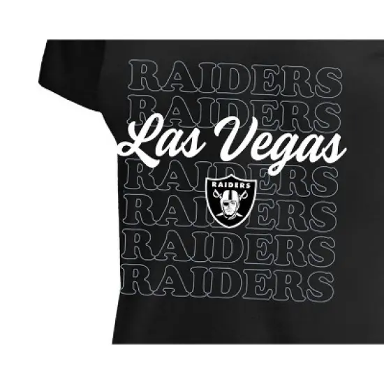 NFL Las Vegas Raiders Women's Plus Size Short Sleeve V-Neck T-Shirt image {2}
