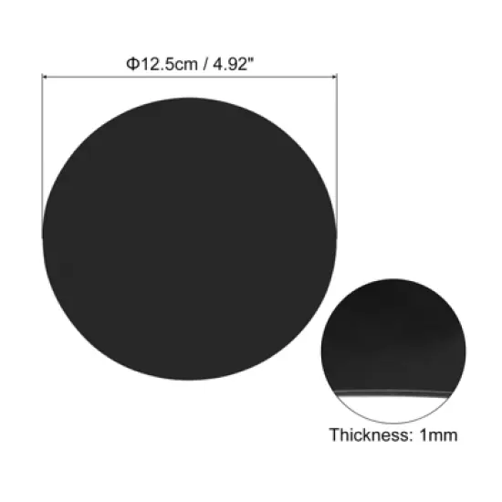 Unique Bargains Silicone Heat Insulation Flexible Non-slip Jar Opener Black 6 Pcs image {1}