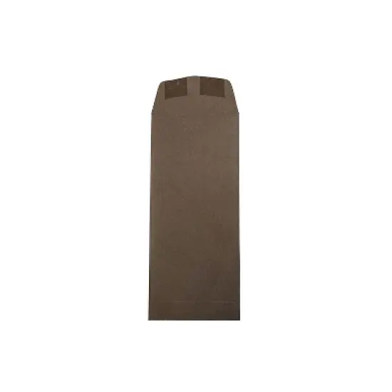 JAM Paper #11 Policy Business Envelopes 4.5 x 10.375 Chocolate Brown Recycled 233716 image {1}