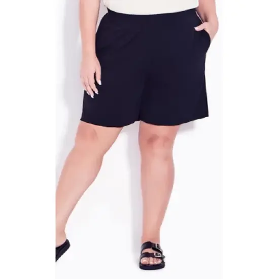 Women's Plus Size Alisha Knit Short - black | AVENUE image {3}