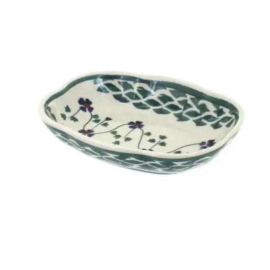 Blue Rose Polish Pottery S126 Manufaktura Soap Dish image {6}