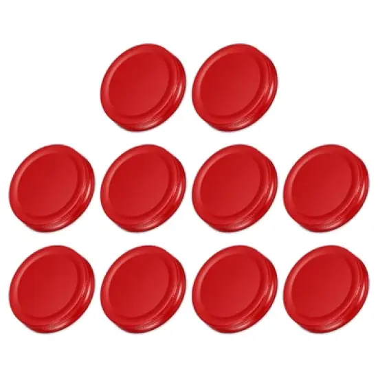 Unique Bargains Leak Proof Regular Mouth Tin Plate Mason Jar Lids 30 Pcs image {5}