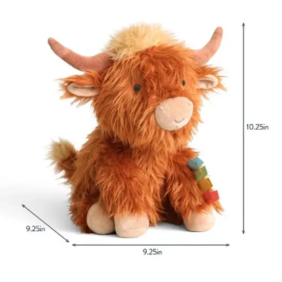 Itzy Ritzy Sweetie Snuggle Plush Stuffed Animal - Highland Cow image {6}