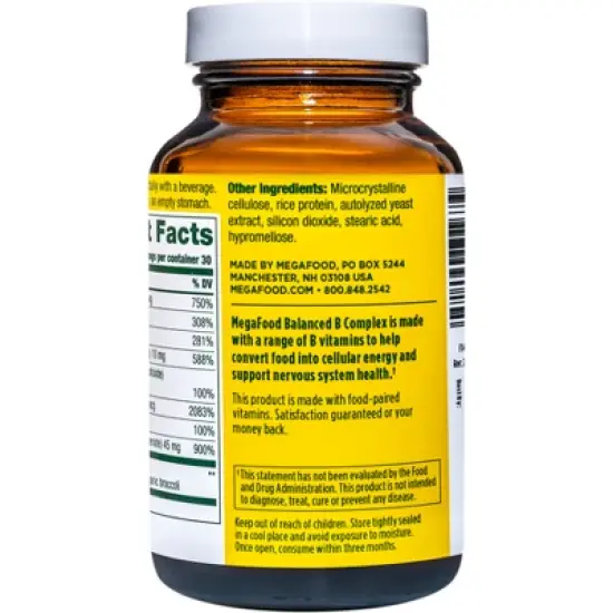 MegaFood Balanced B Complex Tablets image {5}