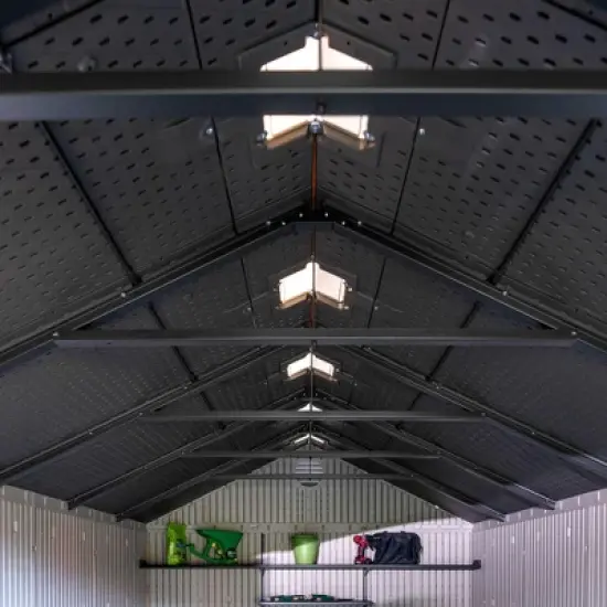 Lifetime 8 ft. x 15 ft. Outdoor Storage Shed, Desert Sand (60075) image {6}