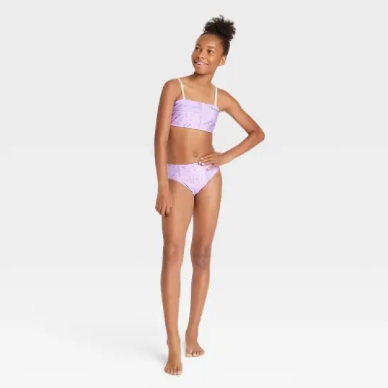 Girls' 3pc Desert Dreamer Swimwear Set - art class&trade; Lavender image {5}